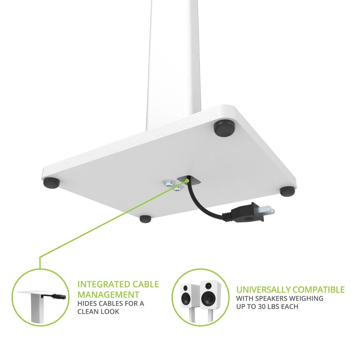 Kanto ST28 Speaker Stands 28” (White)