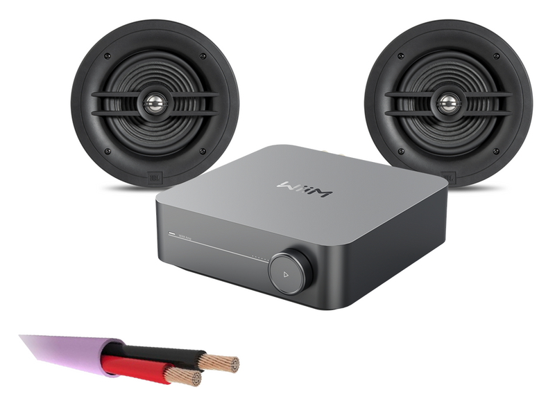 WiiM AMP + 2 x JBL Stage 260C – 2 Way 6.5" In Ceiling Speakers