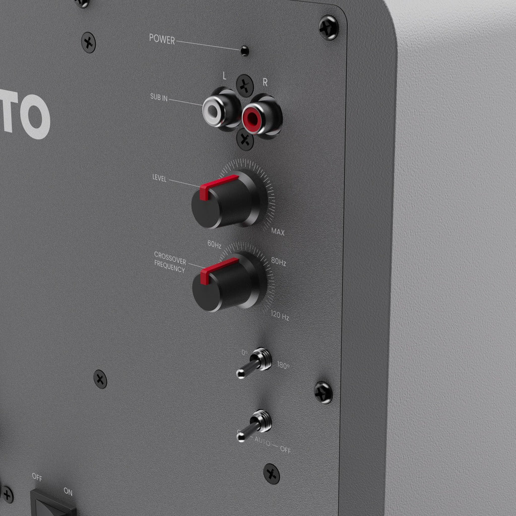 Kanto SUB6 Vinyl Subwoofer (Matte Grey)