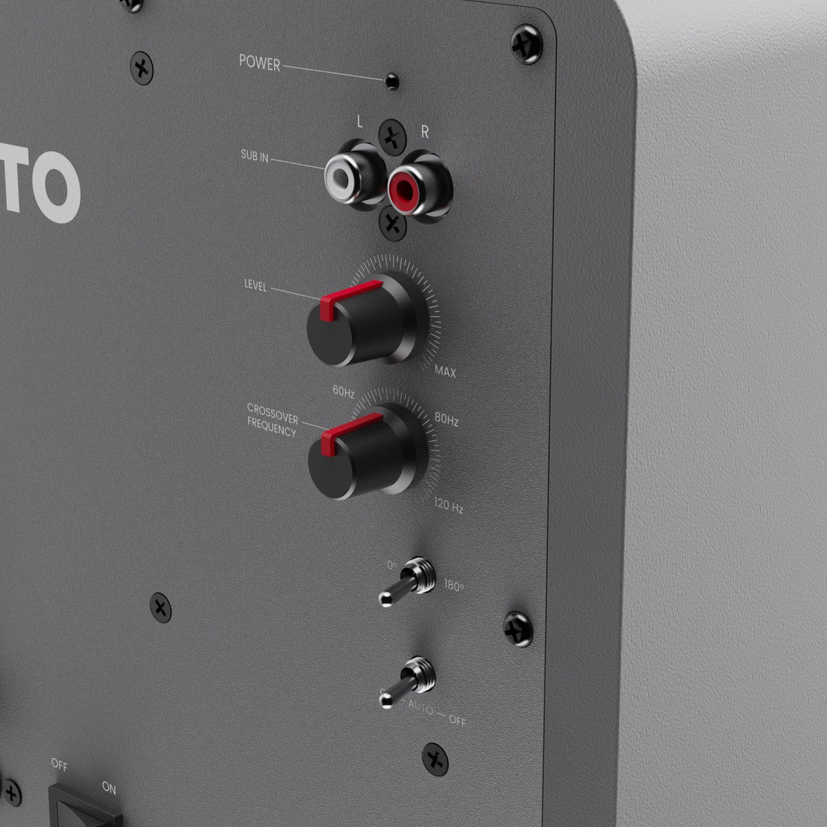 Kanto SUB6 Vinyl Subwoofer (Matte Grey)