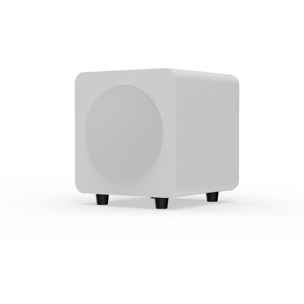 Kanto SUB6 Vinyl Subwoofer (Matte White with White Grill)