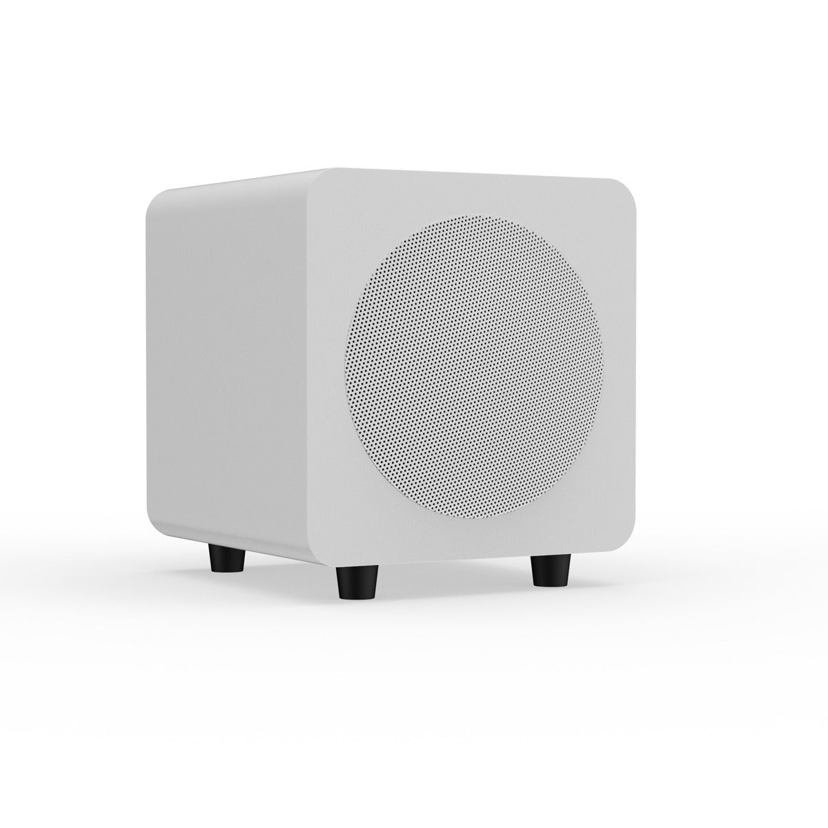 Kanto SUB6 Vinyl Subwoofer (Matte White with White Grill)