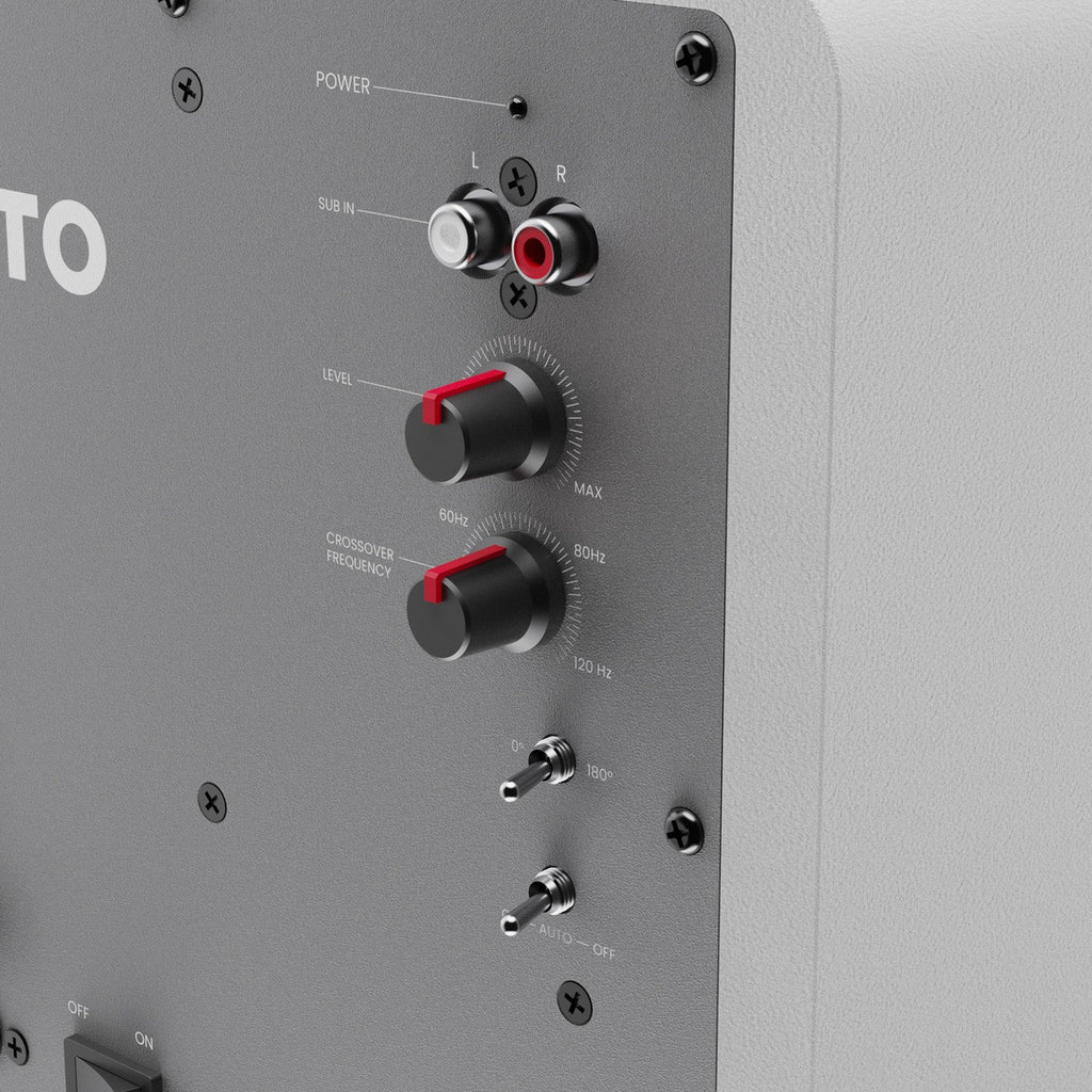 Kanto SUB6 Vinyl Subwoofer (Matte White with White Grill)