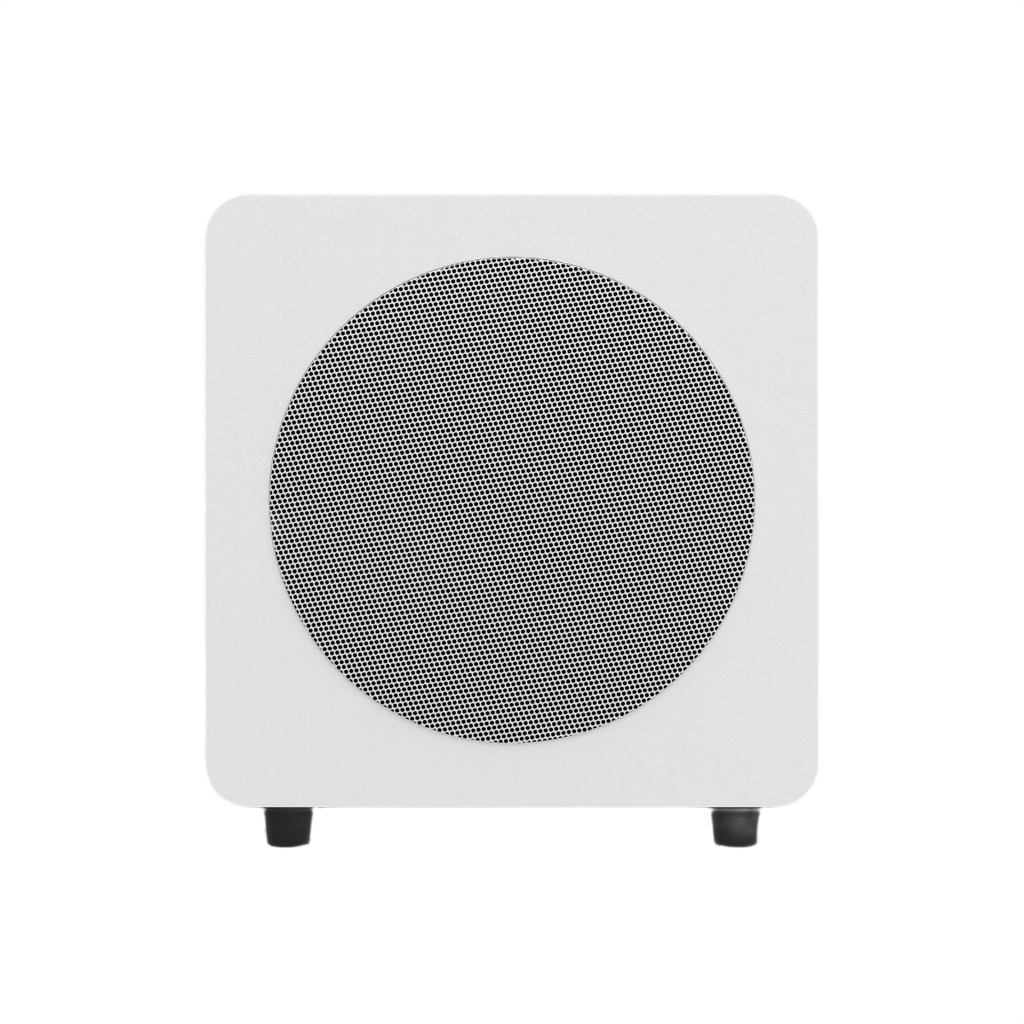 Kanto SUB8 MKII 8-inch Sealed Powered Subwoofer - Matte White with White Grill