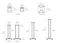 Kanto SX30 Speaker Stands 30" (Black) - OPEN BOX