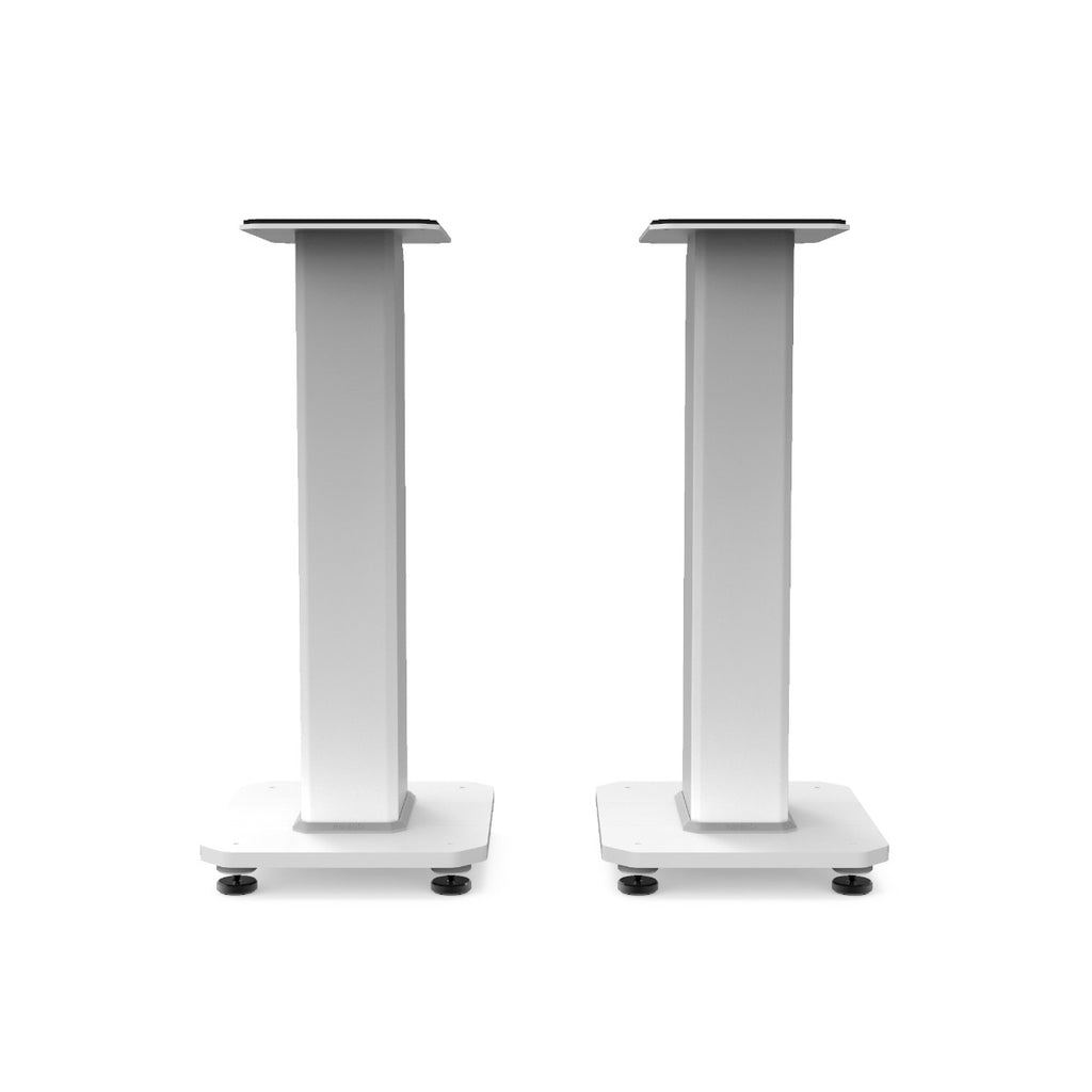 Kanto SX26 26" Tall Fillable Speaker Stands with Isolation Feet Pair - White