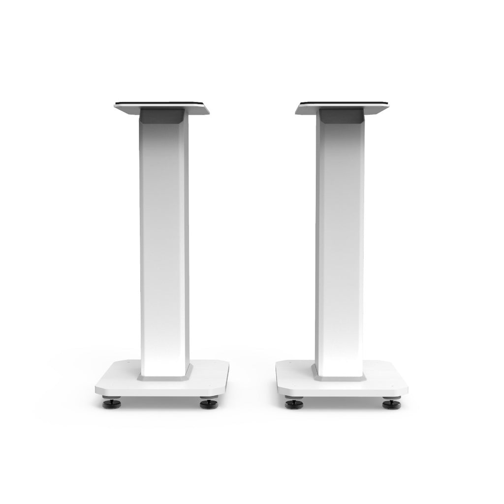 Kanto SX22 22" Tall Fillable Speaker Stands with Isolation Feet Pair - White