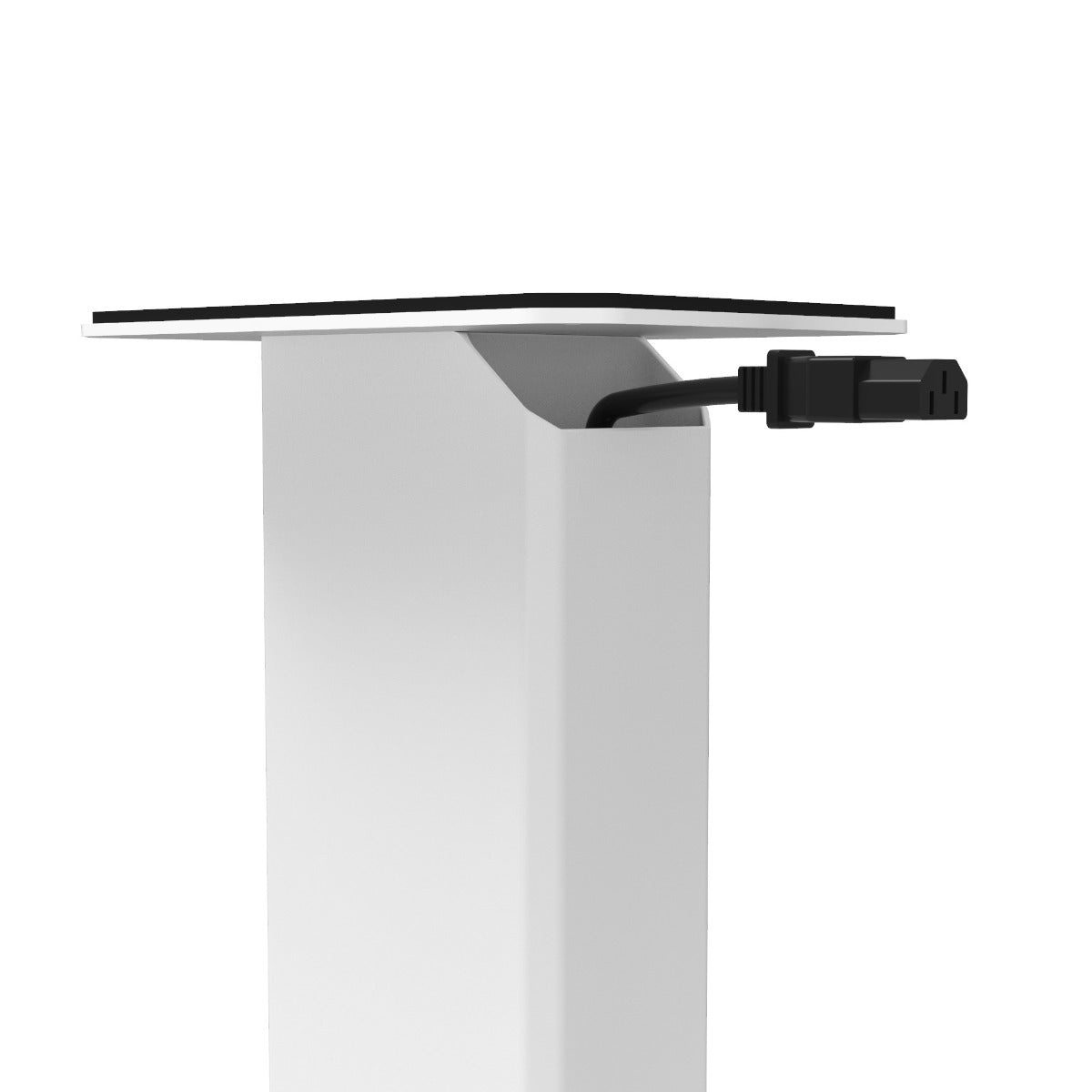 Kanto SX26 26" Tall Fillable Speaker Stands with Isolation Feet Pair - White