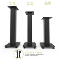 Kanto SX30 Speaker Stands 30" (Black) - OPEN BOX