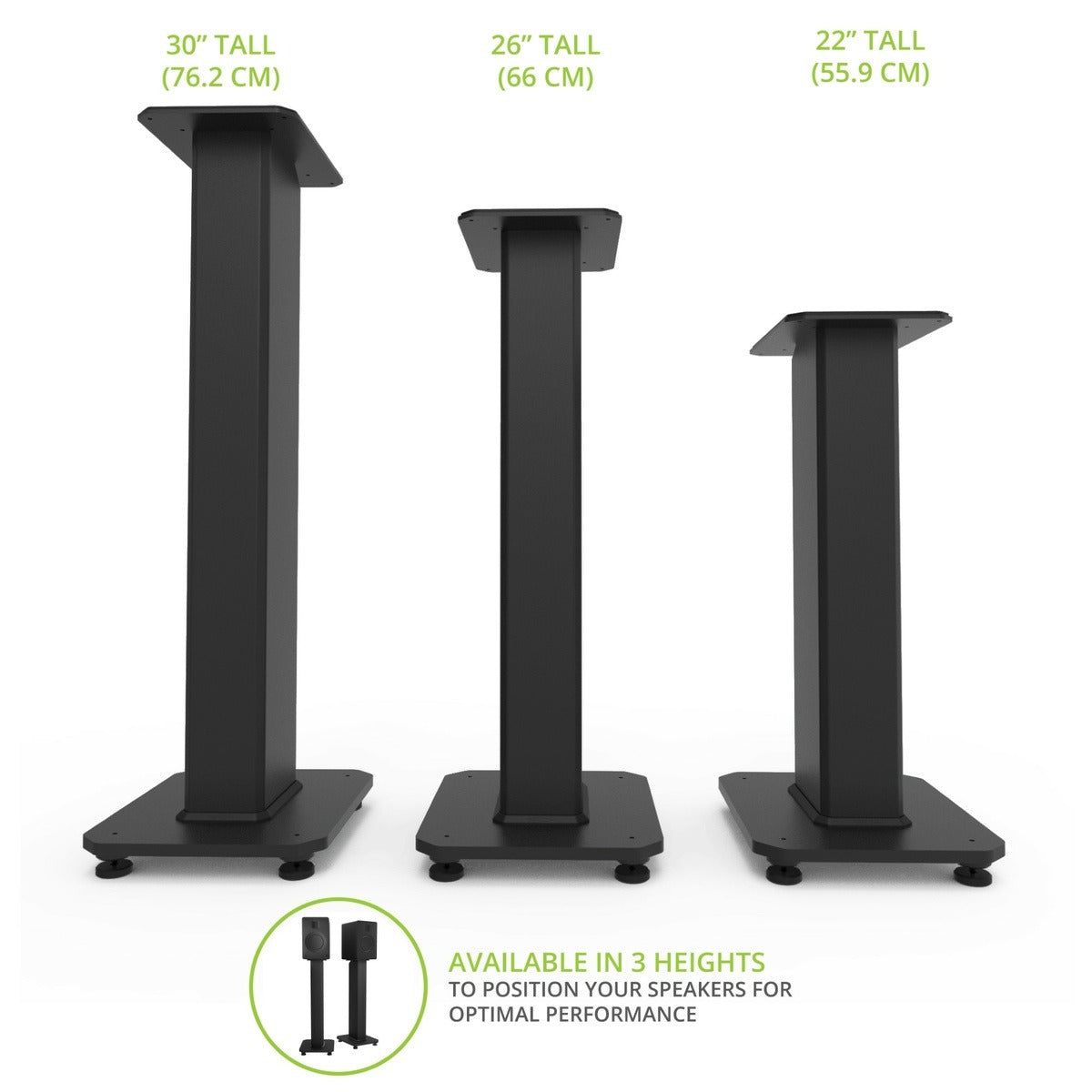 Kanto SX30 Speaker Stands 30" (Black) - OPEN BOX