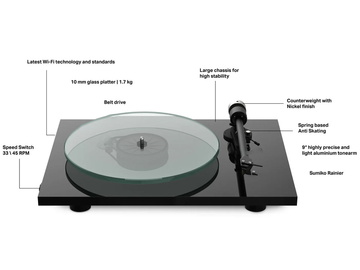 Pro-Ject T2 W T-Line Turntable - Satin White