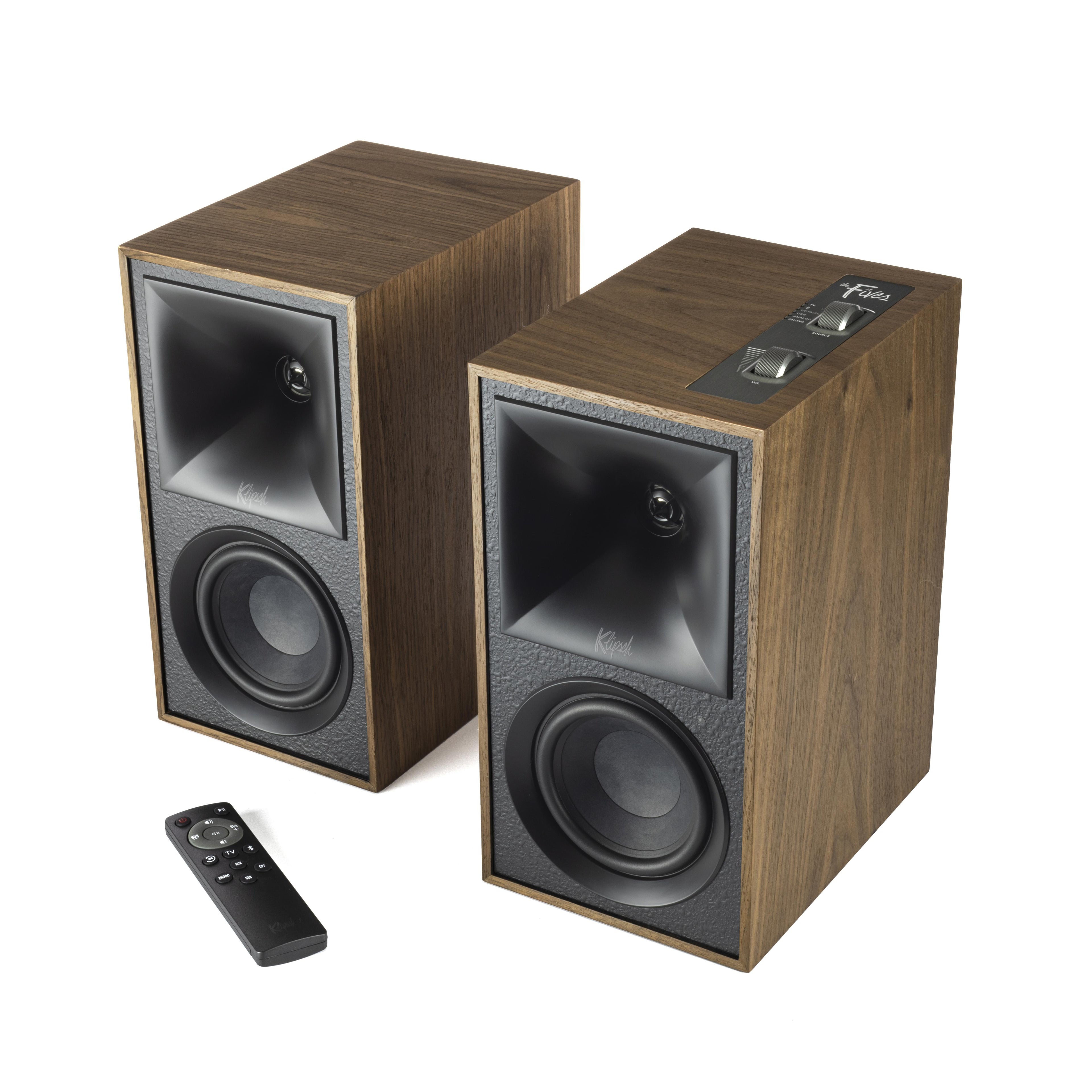 Klipsch The Fives Powered Speaker System with HDMI ARC - Walnut