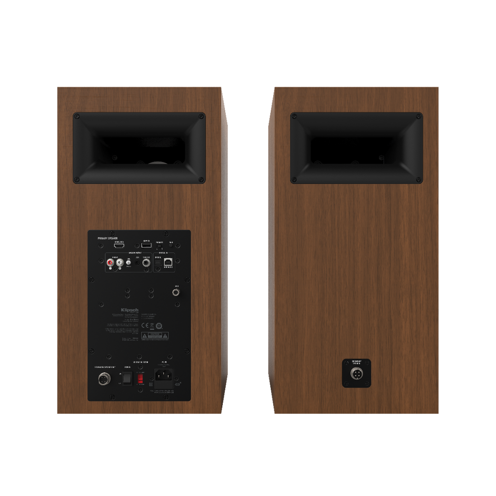 Klipsch The Nines Wireless Powered Speakers - Walnut