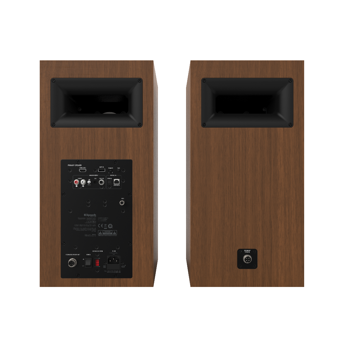 Klipsch The Nines Wireless Powered Speakers - Walnut