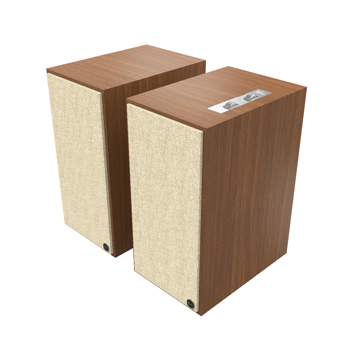 Klipsch The Nines Wireless Powered Speakers - Walnut
