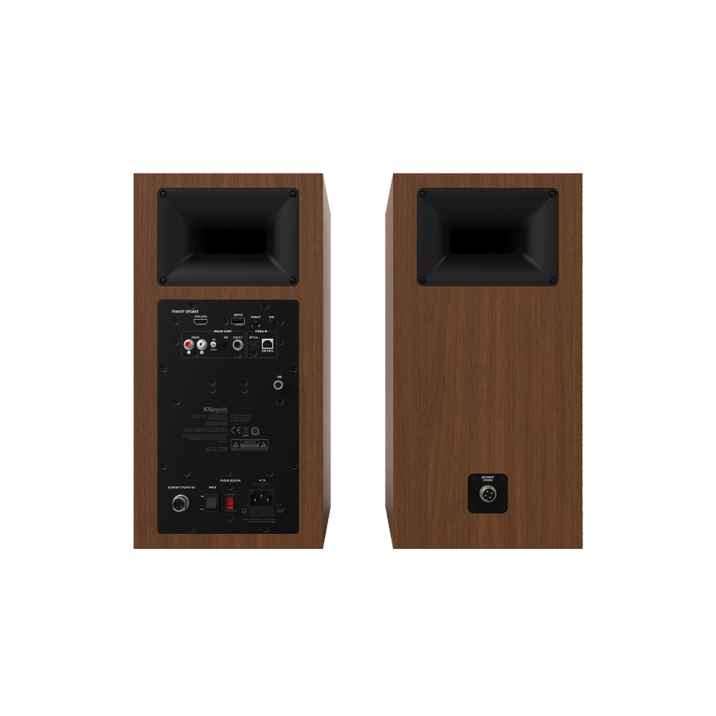 Klipsch The Sevens Wireless Powered Speakers - Walnut