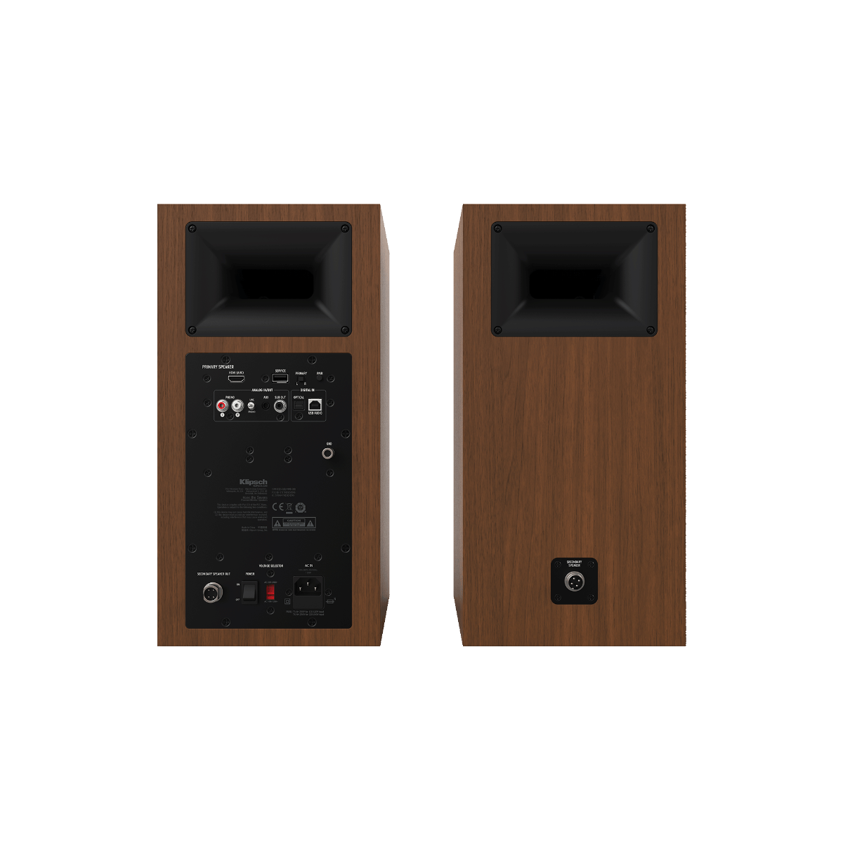 Klipsch The Sevens Wireless Powered Speakers - Walnut