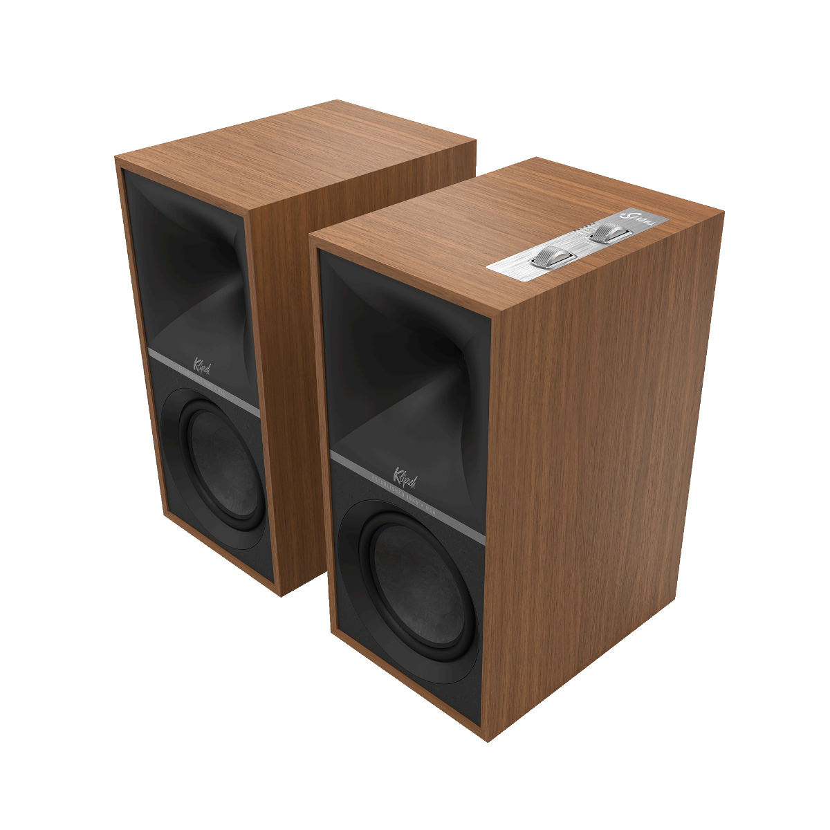 Klipsch The Sevens Wireless Powered Speakers - Walnut