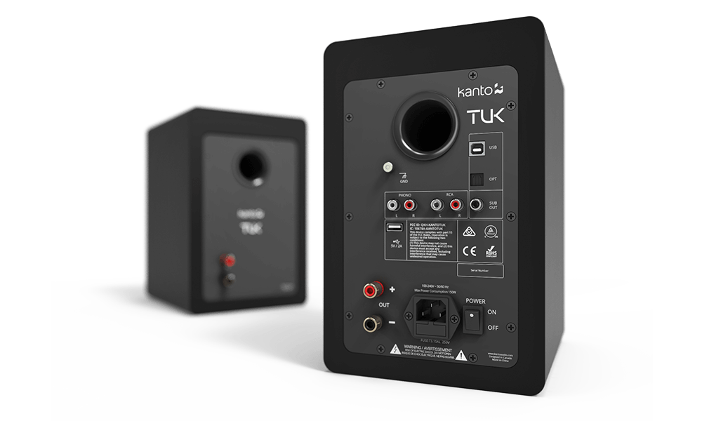 Kanto Audio TUK - Premium Powered Speakers - Matte Black