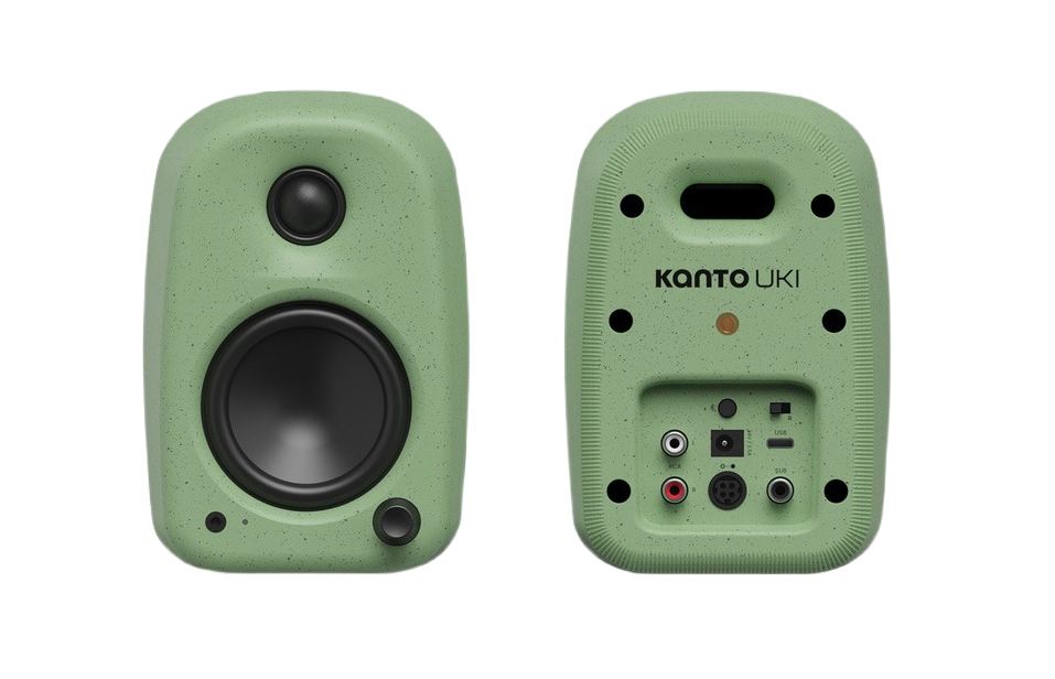 Kanto UKI 100 W Desktop Speakers – Sage Green - Pair