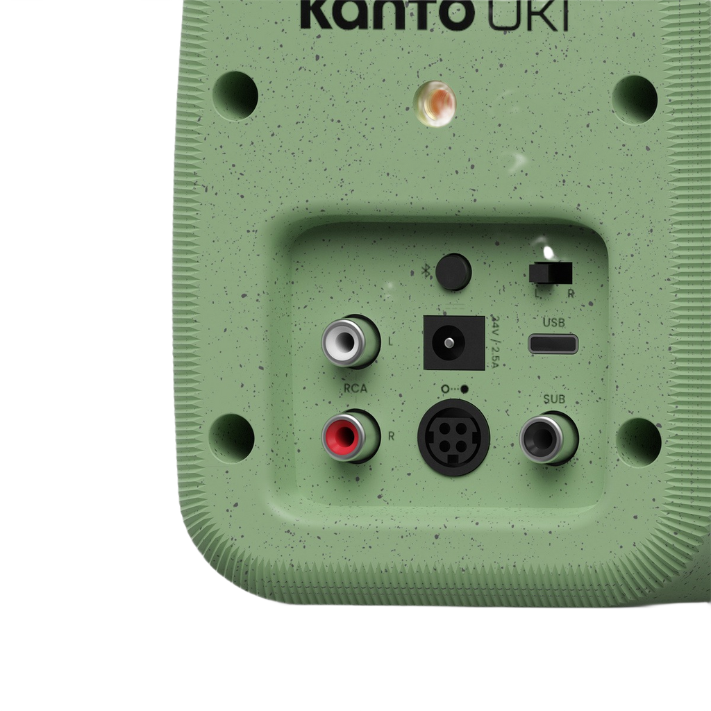 Kanto UKI 100 W Desktop Speakers – Sage Green - Pair
