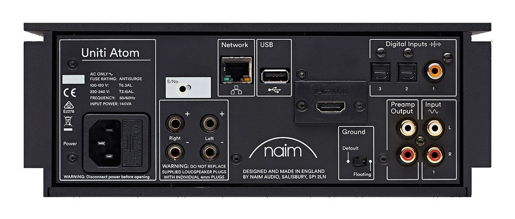 Naim Audio Uniti Atom + Focal Aria Evo X N1 + REL HT/1205 MKII Subwoofer + 3M QED XT-25 Pre-Terminated Speaker Cable + FREE 3M QED CONNECT SUBWOOFER CABLE