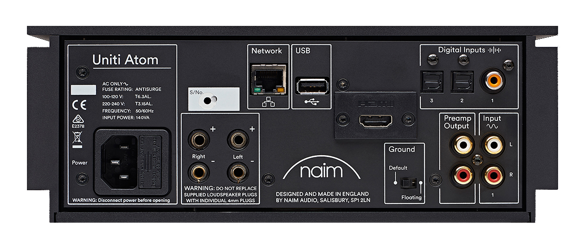 Naim Audio Uniti Atom - Compact High-End All-in-One + KEF LS50 Meta Bookshelf Speakers