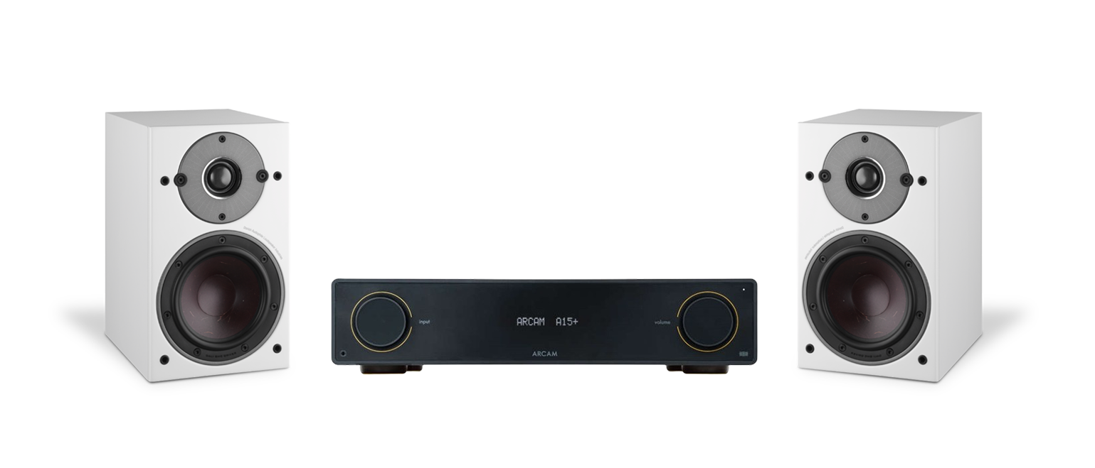 ARCAM A15+ Radia Plus Amplifier + Dali Oberon 1 Bookshelf Speakers Package and 5 metres Classic 79 Strand