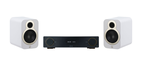 ARCAM A15+ Radia Plus Amplifier + Q Acoustics 3030C Large Bookshelf Speakers Package and 5 metres Classic 79 Strand