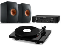KEF LS50 Meta + Pro-Ject Debut Carbon Evo + Marantz PM6007 Black