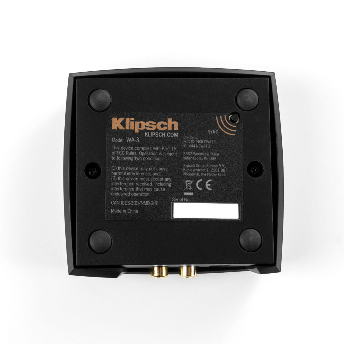 Klipsch WA-3 - Wireless Subwoofer Kit for C-Line Subs - Black
