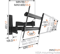 Vogel's WALL 2350 - Full-Motion TV Wall Mount