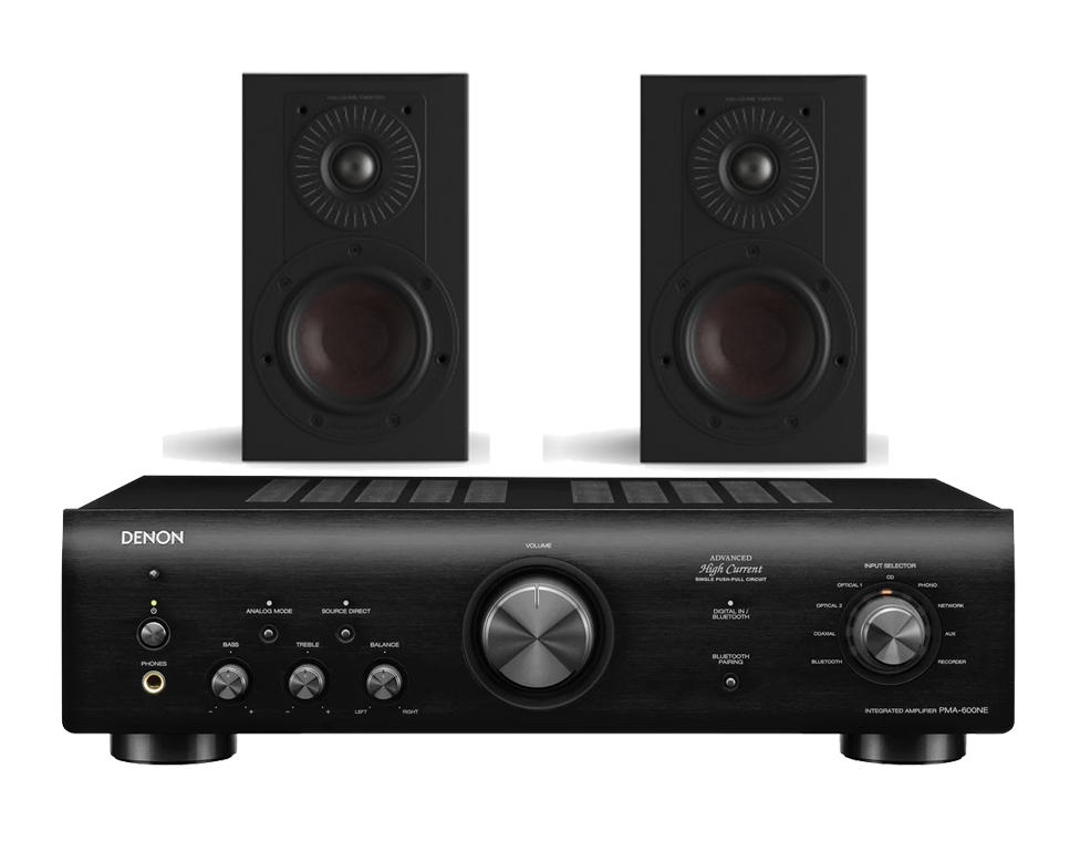 Denon PMA-600NE Integrated Amplifier + Dali Opticon 1 Mk2 Stand Mount Speakers