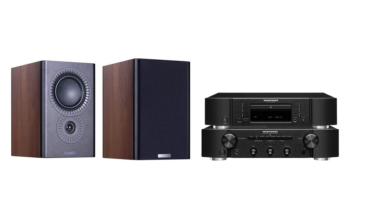 Marantz PM6007 Integrated Amplifier with Mission LX-2 MKII Standmount Speakers + Marantz CD6007 CD Player Package and 5m Classic 42 Strand