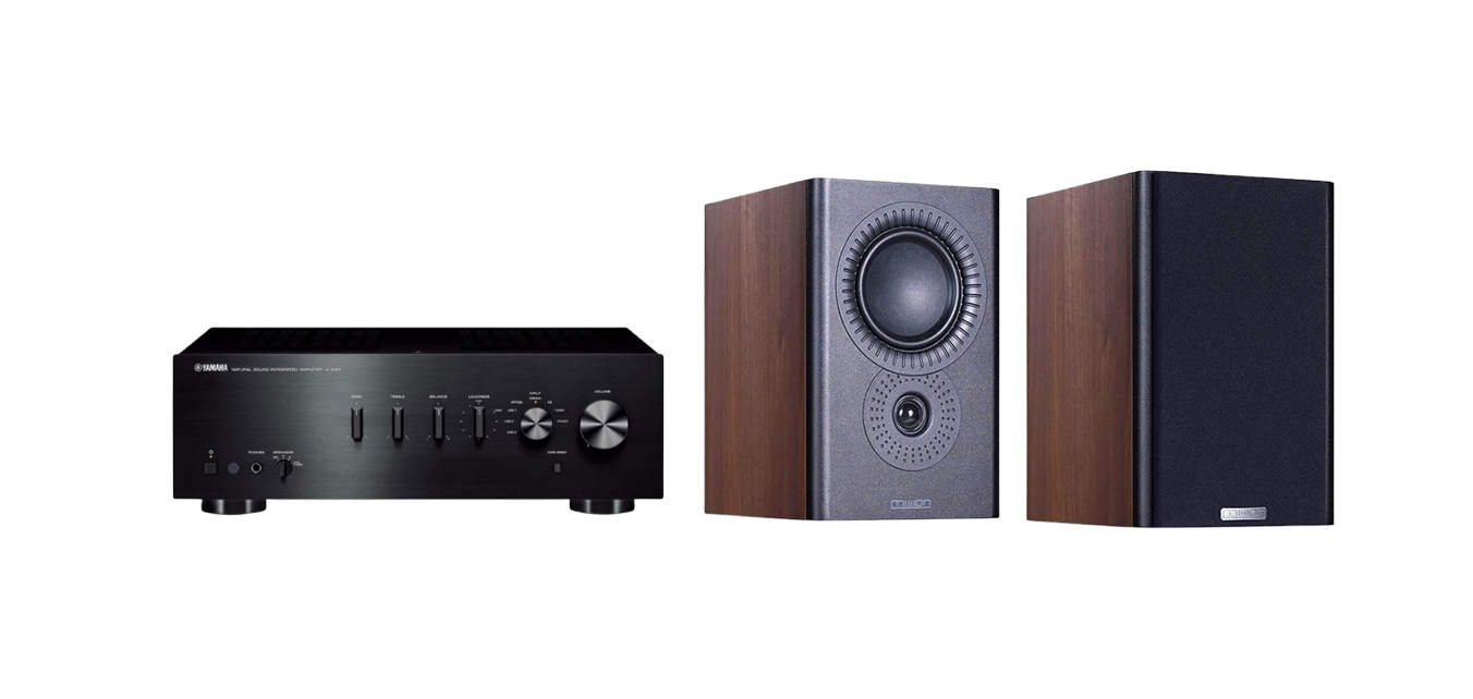 Yamaha A-S501 Stereo Amplifier + Mission LX-2 MKII Standmount Speakers