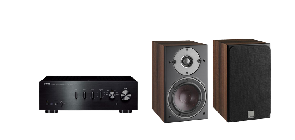 Yamaha A-S501 Stereo Amplifier + Dali Oberon 1 Bookshelf Speakers