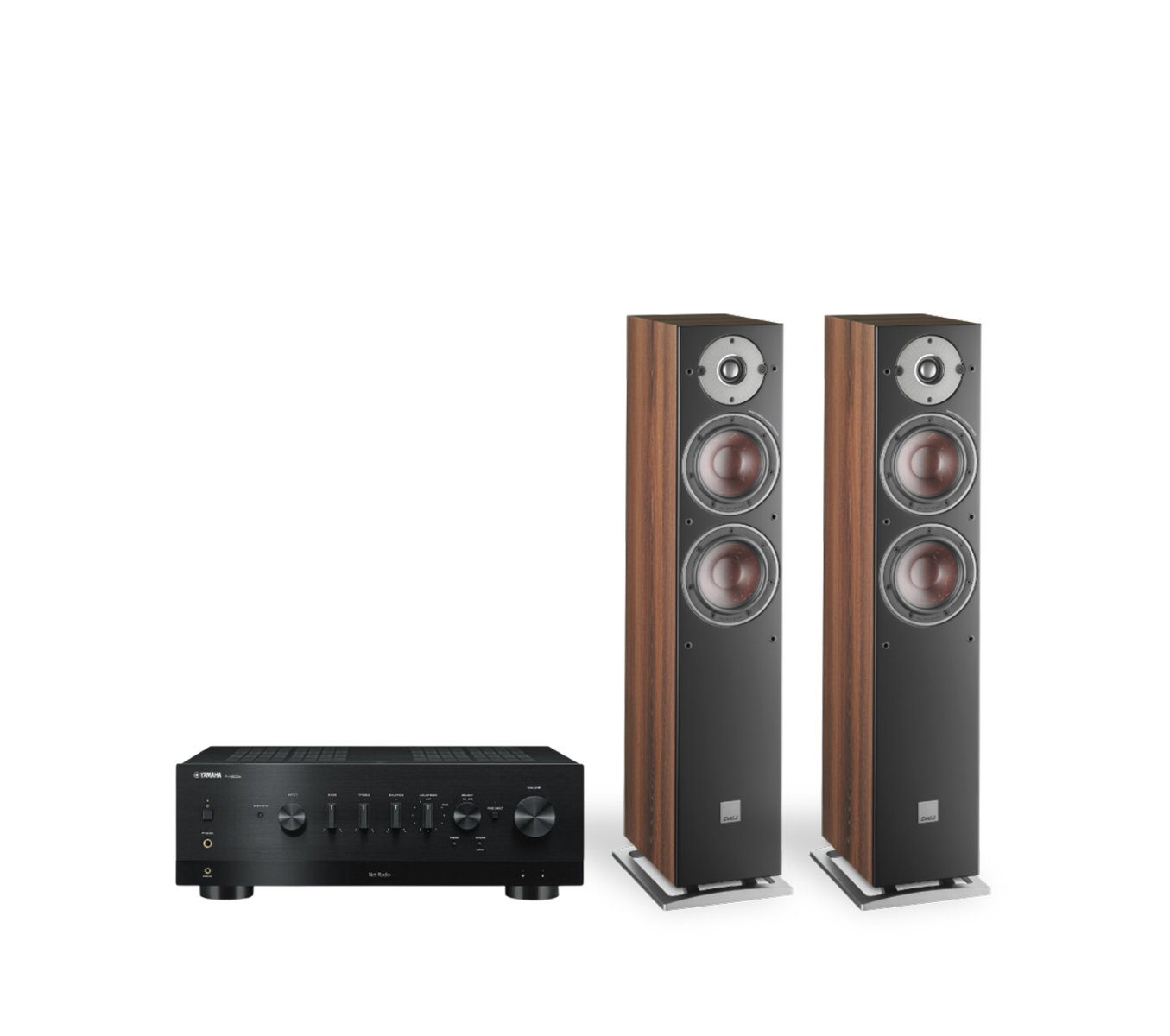 Yamaha R-N800A Network Receiver Amplifier + Dali Oberon 5 Floorstanding Speakers