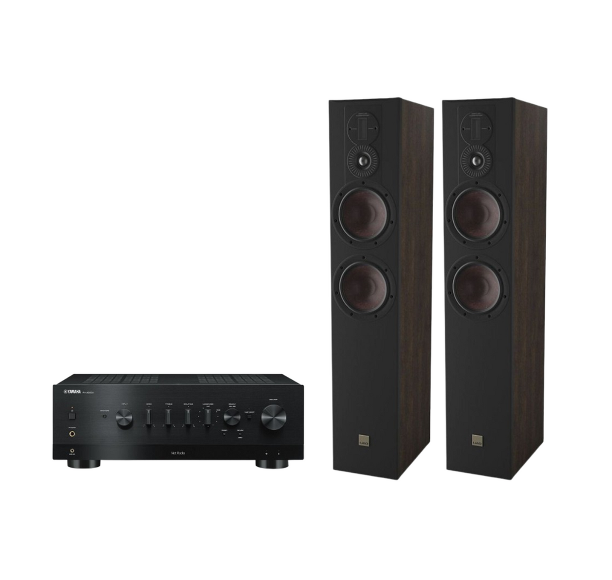 Yamaha R-N1000A Network Receiver Amplifier + Dali Opticon 6 Mk2 Floor Standing Speakers