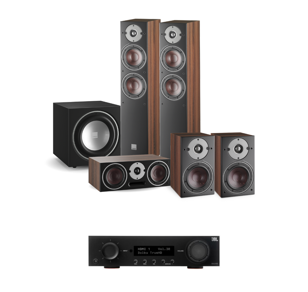 JBL MA510 5.2 8K AV Receiver + Dali Oberon 5 - 5.1 Speaker Package