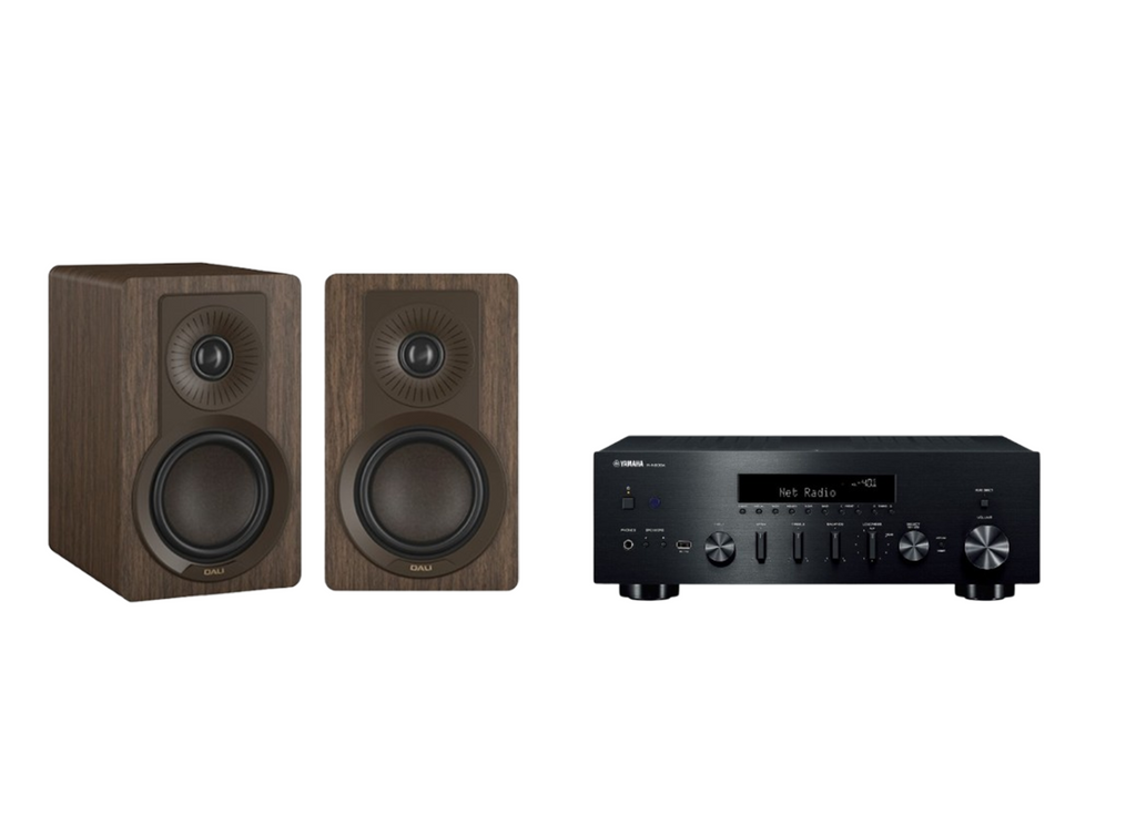 Yamaha R-N600A Hi-Fi Network Receiver Amplifier + Dali Kupid Speakers Package and 5 metres Classic 79 Strand