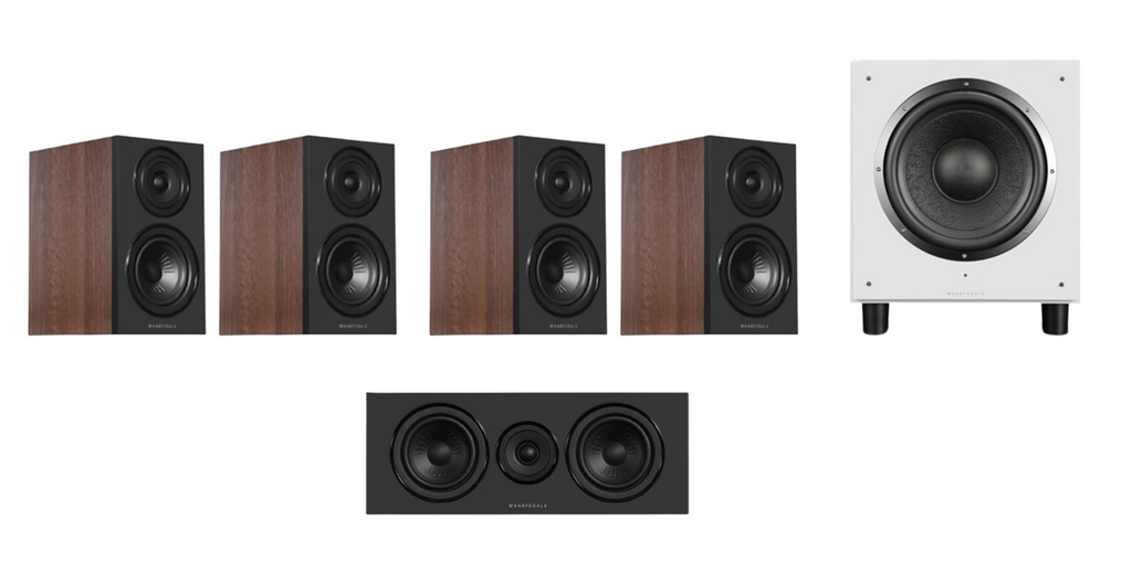 Wharfedale Diamond 12.1i HCP 5.1 Home Cinema Pack - Walnut with SW-10 Subwoofer