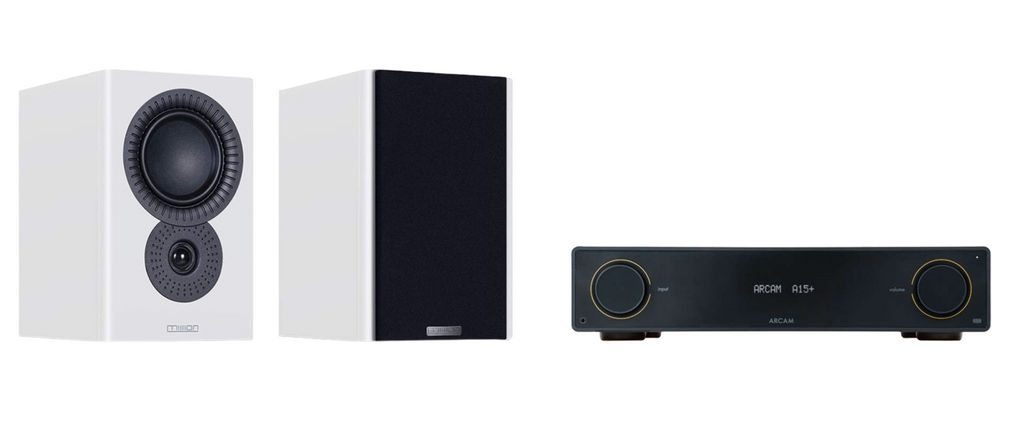 ARCAM A15+ Radia Plus Amplifier + Mission LX-2 MKII Standmount Speakers Package and 5 metres Classic 79 Strand
