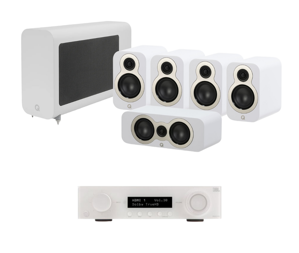 JBL MA310 5.2 4K AV Receiver + Acoustics 3010C 5.1 Cinema Pack with 3060S Subwoofer