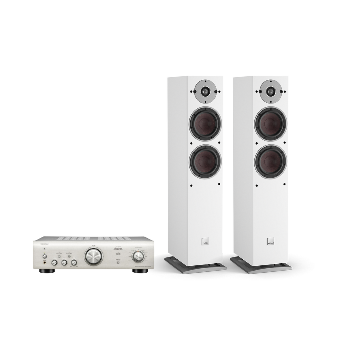 Denon PMA-600NE Integrated Amplifier + Dali Oberon 5 Floorstanding Speakers