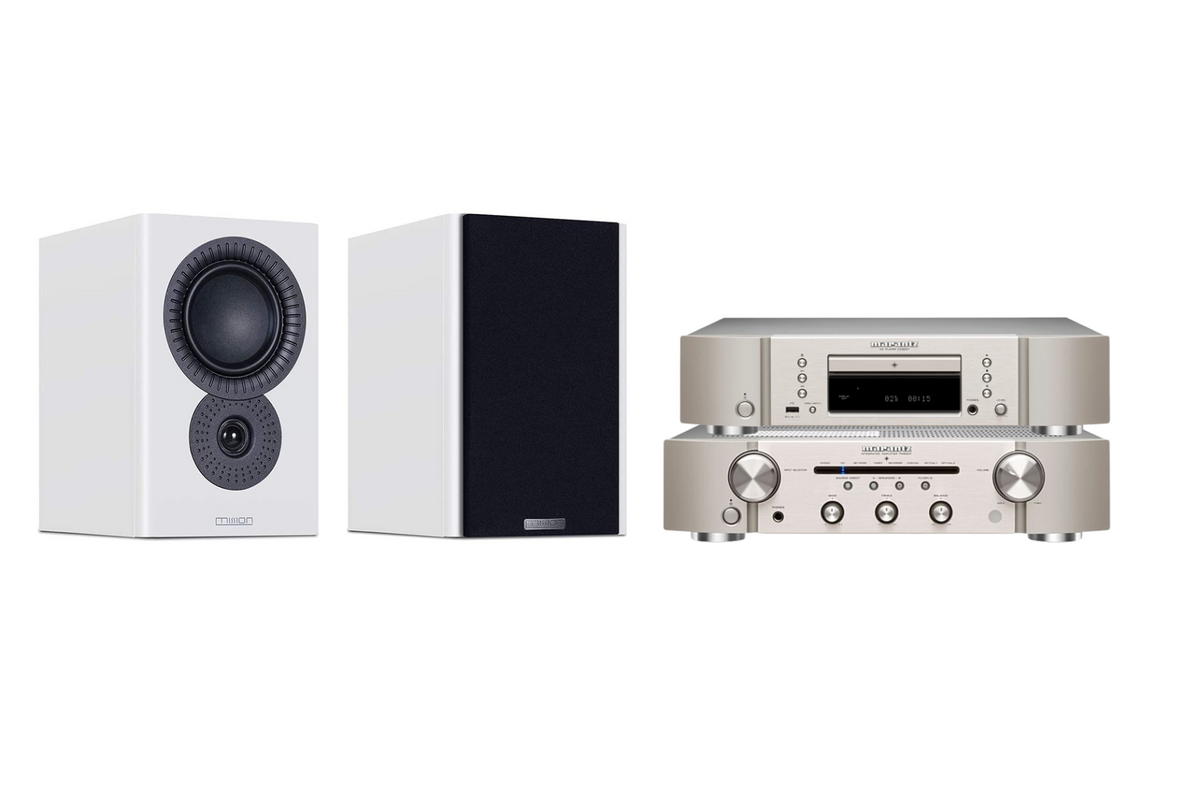 Marantz PM6007 Integrated Amplifier with Mission LX-2 MKII Standmount Speakers + Marantz CD6007 CD Player Package and 5m Classic 42 Strand