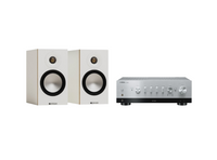 Yamaha R-N1000A Hi-Fi Network Receiver Amplifier + Monitor Audio Bronze 50 7G Bookshelf Speakers and 5m Classic 79 Strand