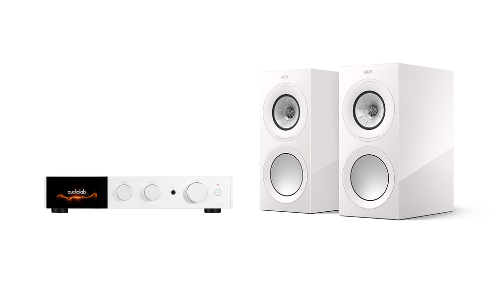 Audiolab 9000A & KEF R3 META Bookshelf Speakers