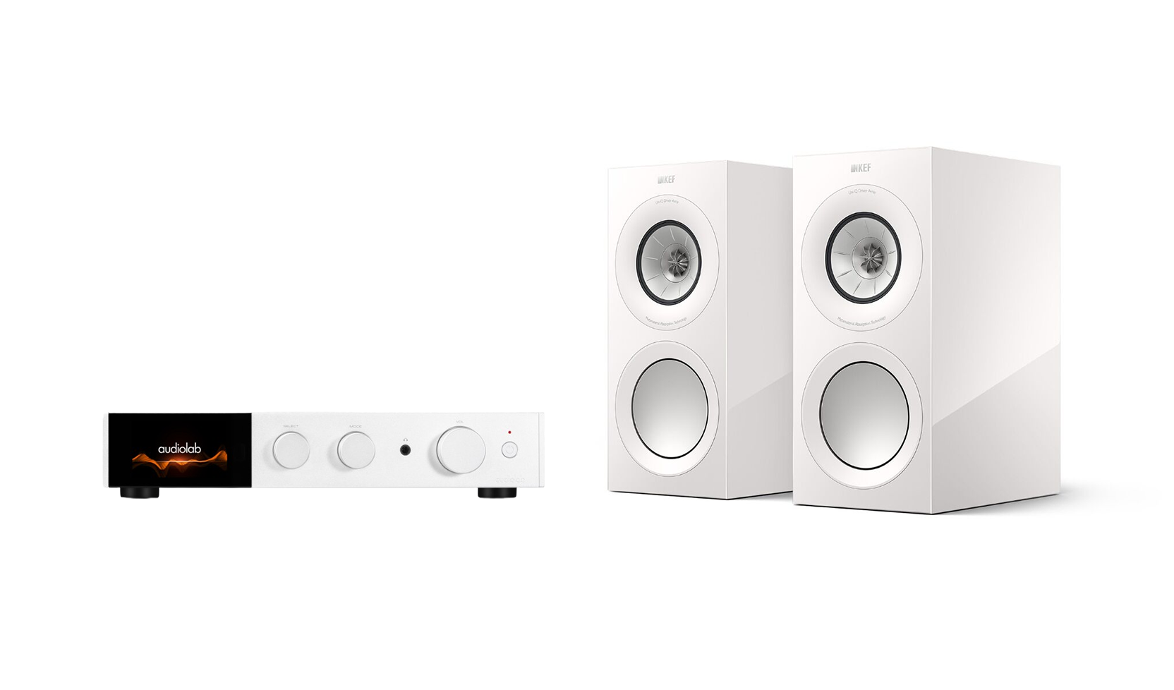 Audiolab 9000A & KEF R3 META Bookshelf Speakers