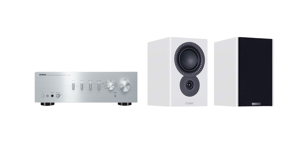 Yamaha A-S501 Stereo Amplifier + Mission LX-2 MKII Standmount Speakers