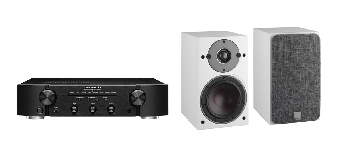 Marantz PM6007 Amplifier and Dali Oberon 3 Bookshelf Speakers